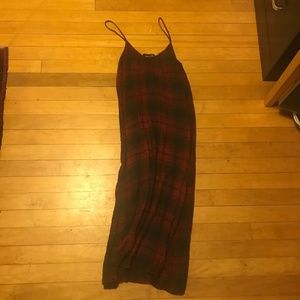 Zara plaid midi dress